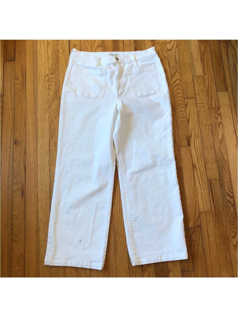 Madewell NWOT Women's Perfect Vintage Wide Leg White Jeans 32